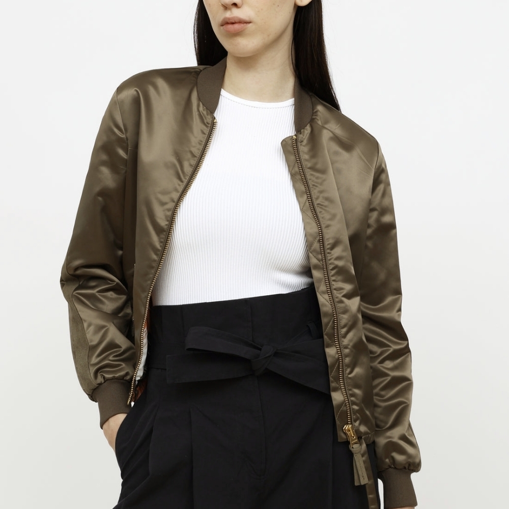 MACKAGE SATIN BOMBER JACKET